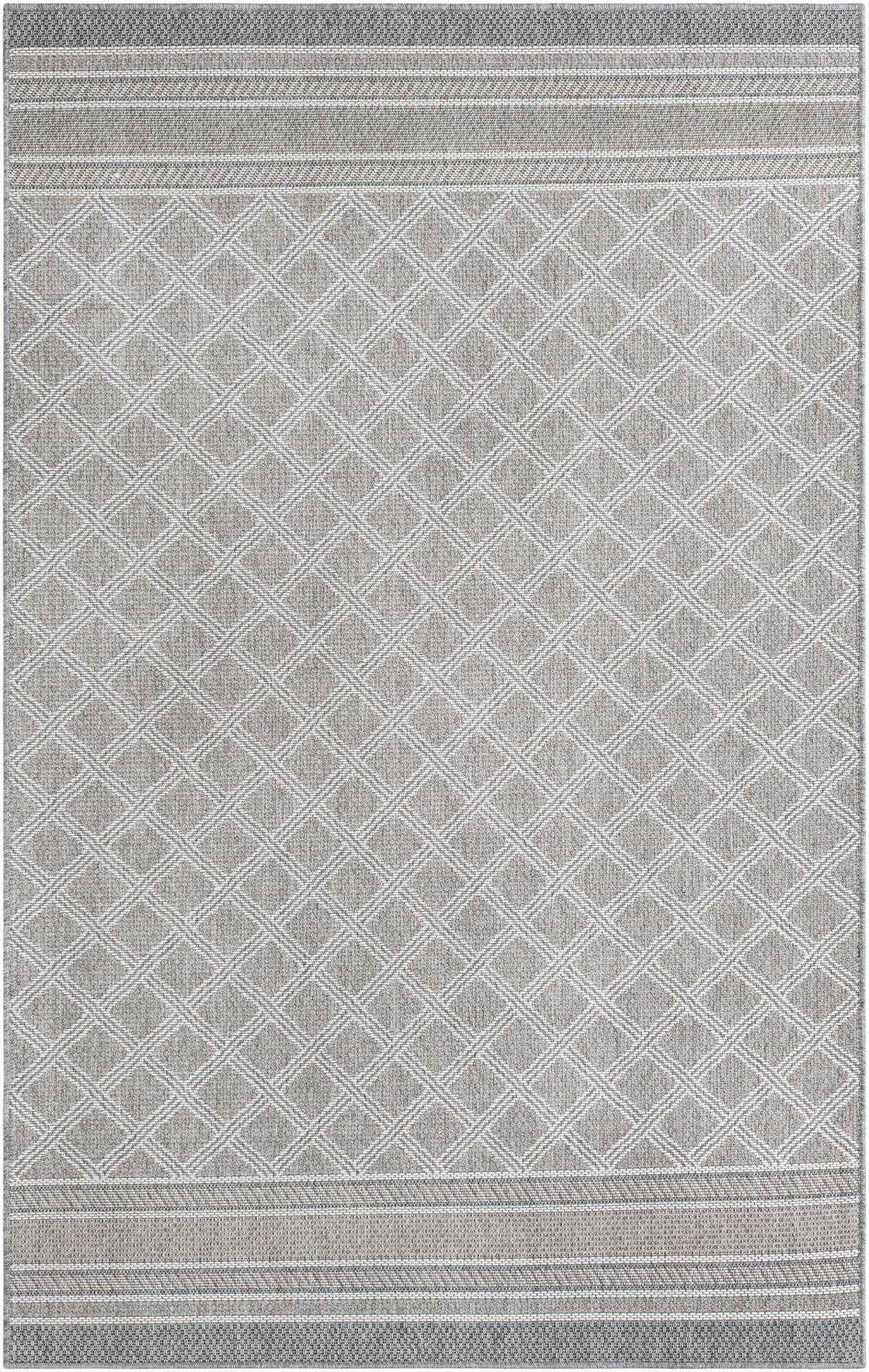 5' 1 x 8' Washable Lattice Indoor / Outdoor Rug