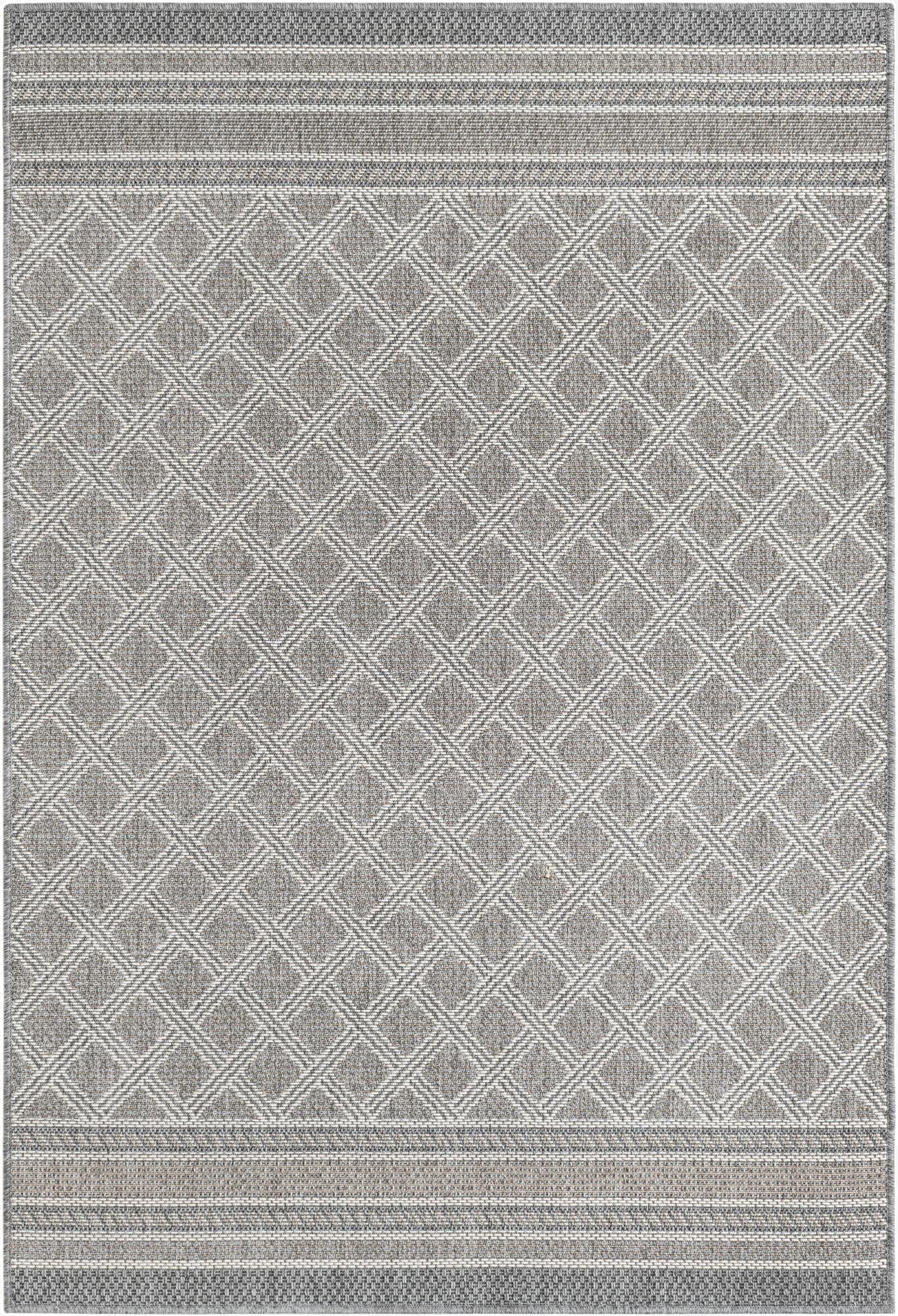 4' 1 x 6' 1 Washable Lattice Indoor / Outdoor Rug