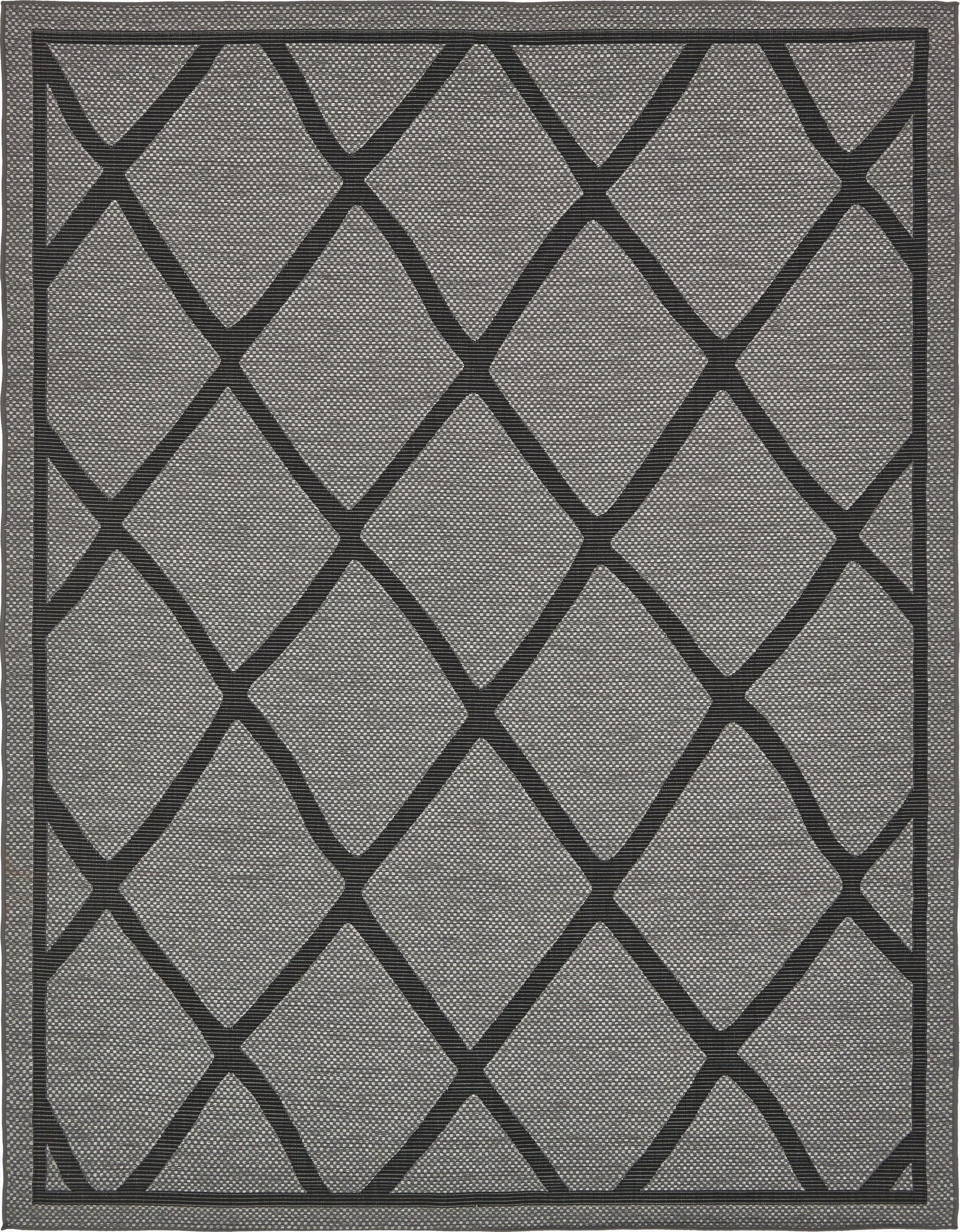 9' x 12' Washable Lattice Indoor / Outdoor Rug
