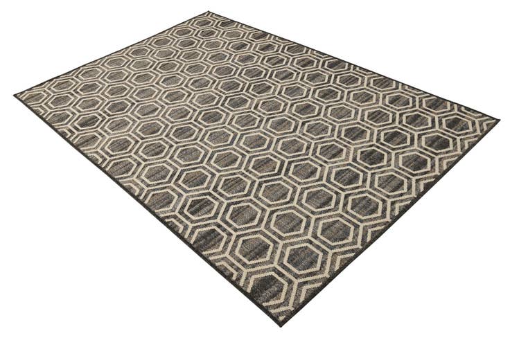 Detail image of 5' 3 x 7' 8 Easy-Clean Modern Indoor / Outdoor Rug