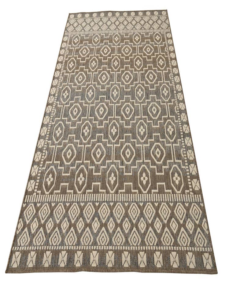 Detail image of 5' 3 x 7' 8 Easy-Clean Modern Indoor / Outdoor Rug