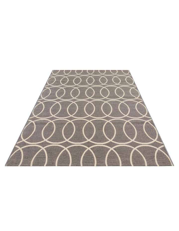 5' 3 x 7' 6 Easy-Clean Modern Indoor / Outdoor Rug