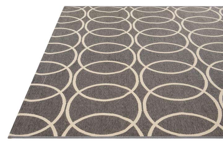 5' 3 x 7' 6 Easy-Clean Modern Indoor / Outdoor Rug