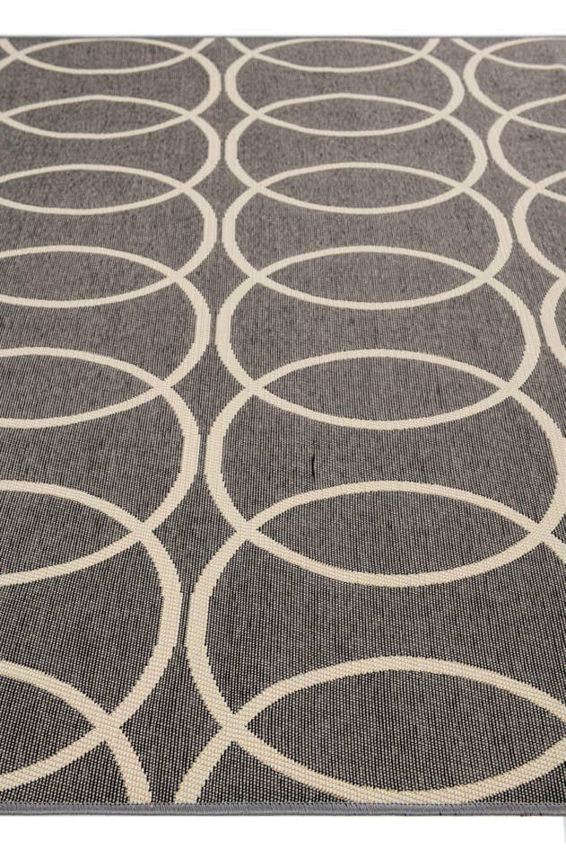 Detail image of 5' 3 x 7' 6 Easy-Clean Modern Indoor / Outdoor Rug