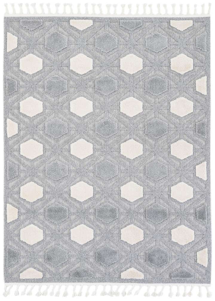 5' 3 x 7' 8 Easy-Clean Modern Indoor / Outdoor Rug