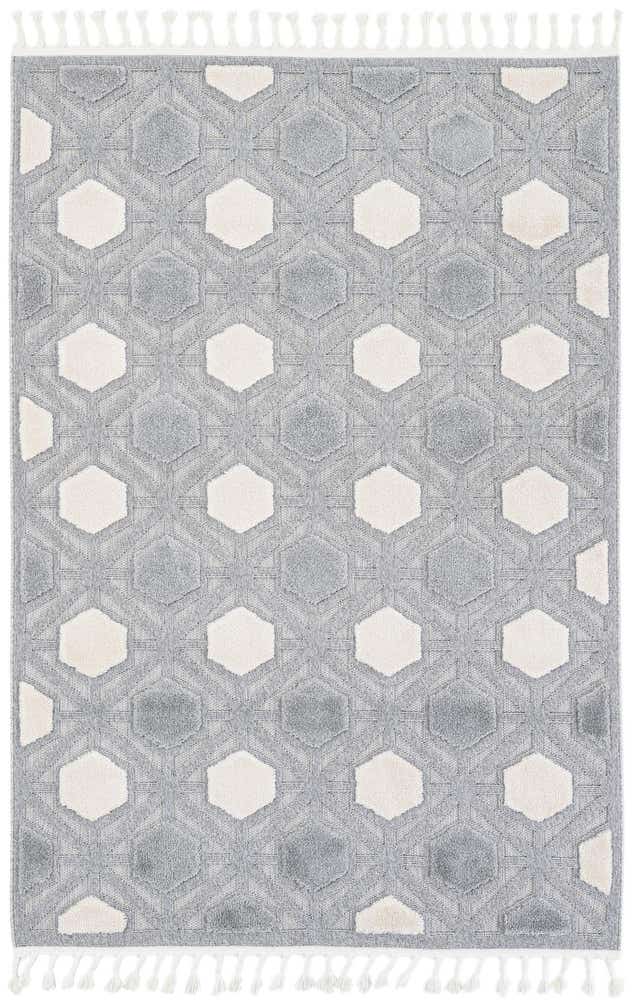 5' 3 x 7' 8 Easy-Clean Modern Indoor / Outdoor Rug