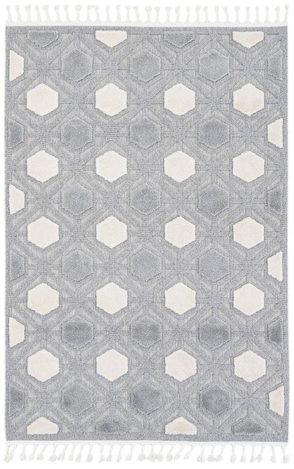 Detail image of 5' 3 x 7' 8 Easy-Clean Modern Indoor / Outdoor Rug