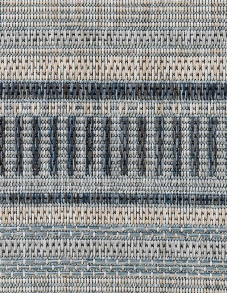 Detail image of 5' x 6' 10 Easy-Clean Modern Indoor / Outdoor Rug