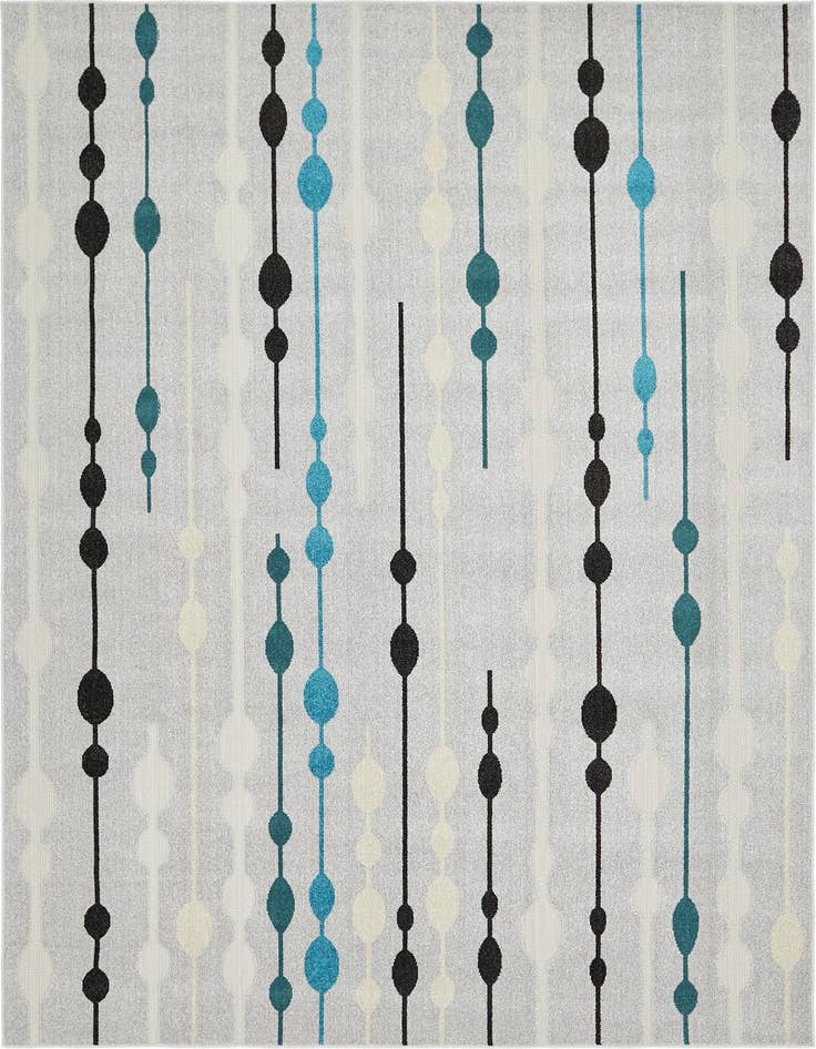 Detail image of 7' x 10' Easy-Clean Modern Indoor / Outdoor Rug