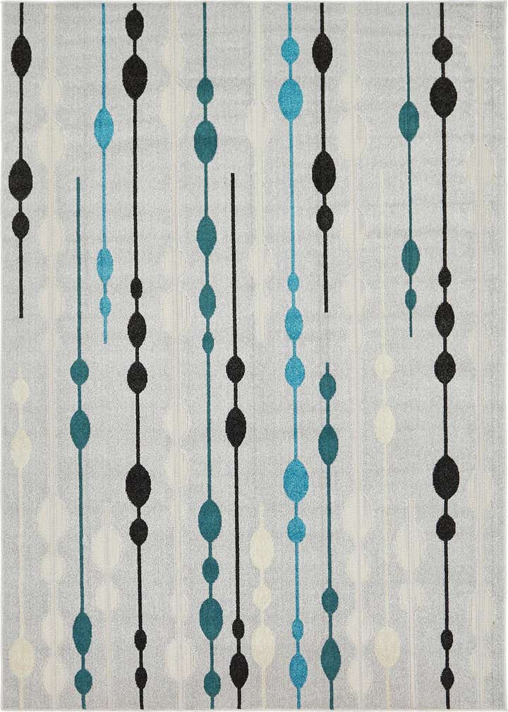 6' x 9' Easy-Clean Modern Indoor / Outdoor Rug