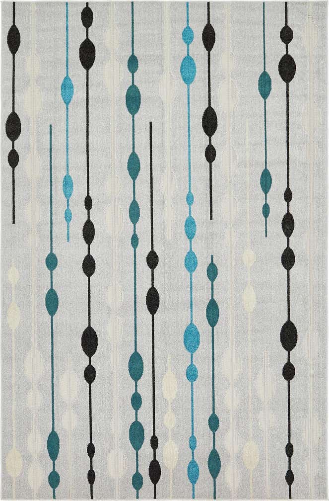 6' x 9' Easy-Clean Modern Indoor / Outdoor Rug