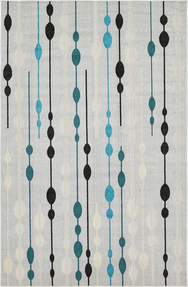 Detail image of 6' x 9' Easy-Clean Modern Indoor / Outdoor Rug