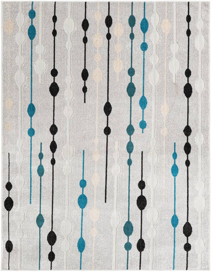 Detail image of 5' x 8' Easy-Clean Modern Indoor / Outdoor Rug