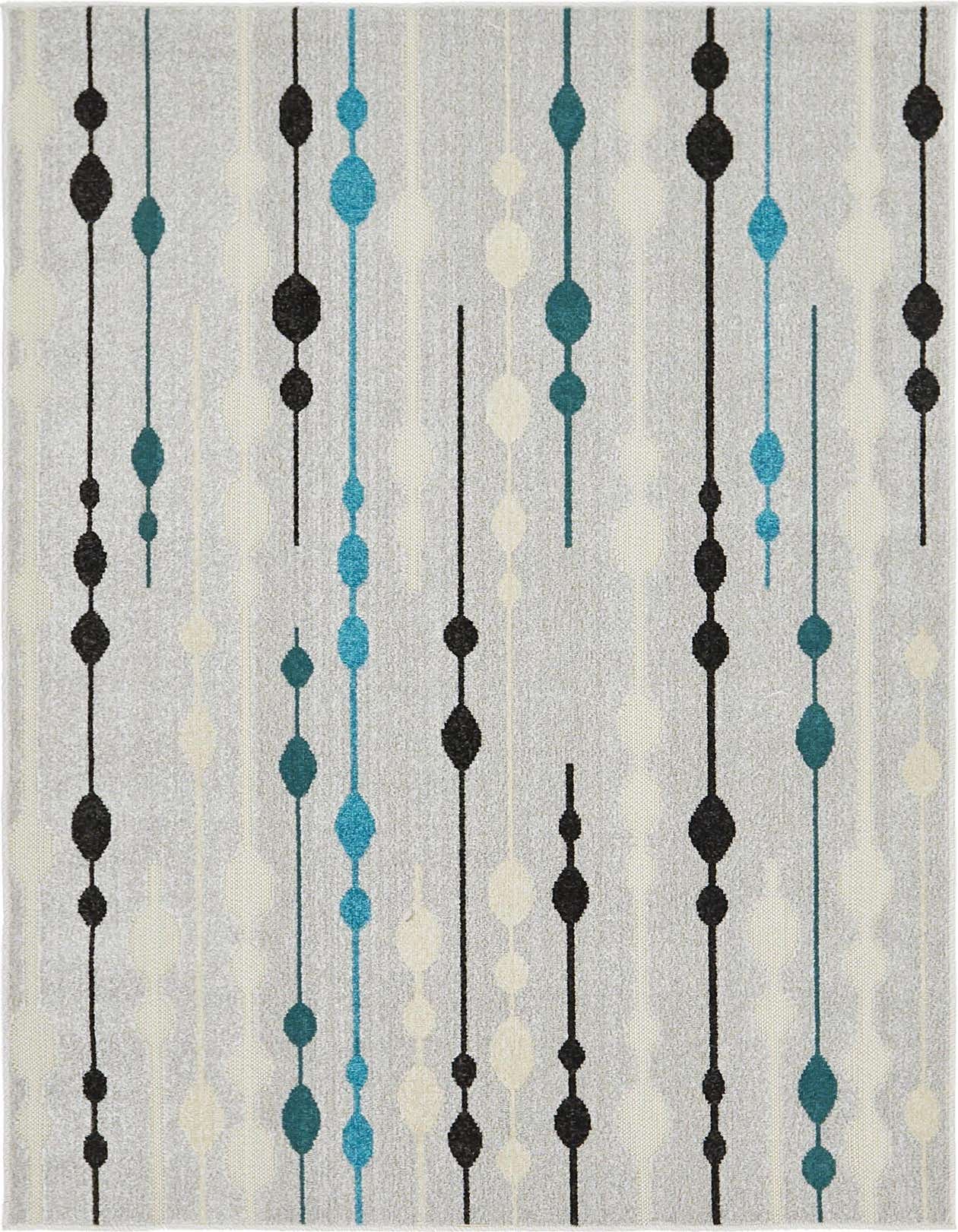 4' x 6' Easy-Clean Modern Indoor / Outdoor Rug