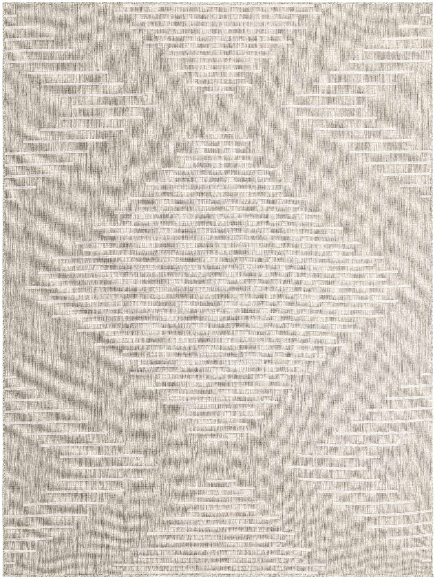 9' x 12' Easy-Clean Modern Indoor / Outdoor Rug