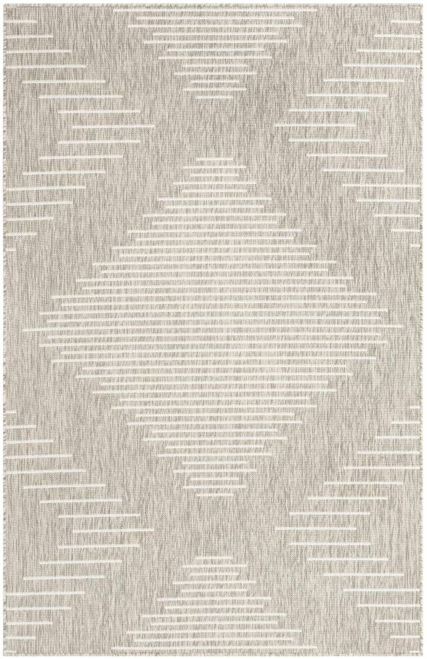 Detail image of 5' 3 x 8' Easy-Clean Modern Indoor / Outdoor Rug