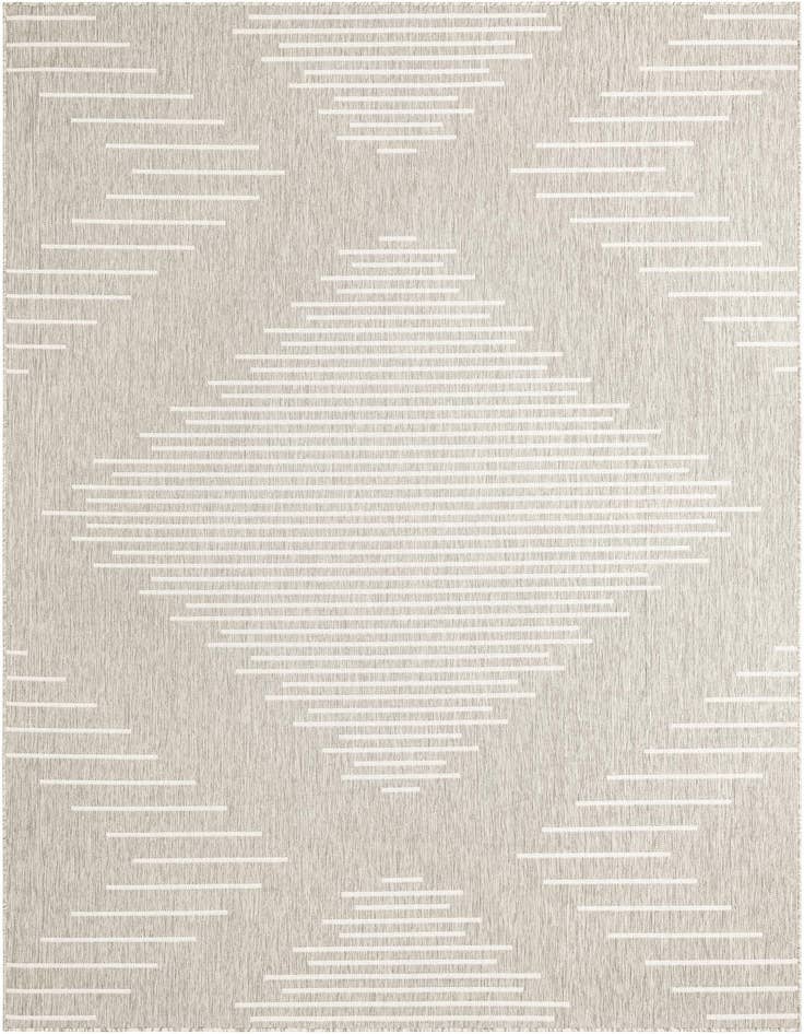 Detail image of 7' 10 x 11' Easy-Clean Modern Indoor / Outdoor Rug