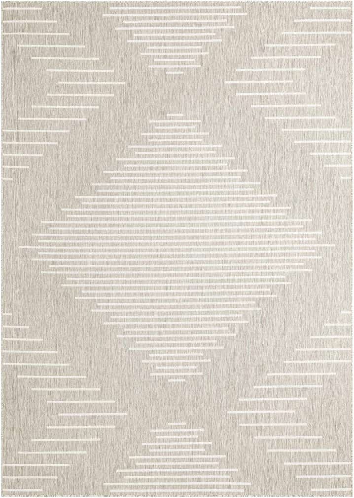 7' 10 x 11' Easy-Clean Modern Indoor / Outdoor Rug