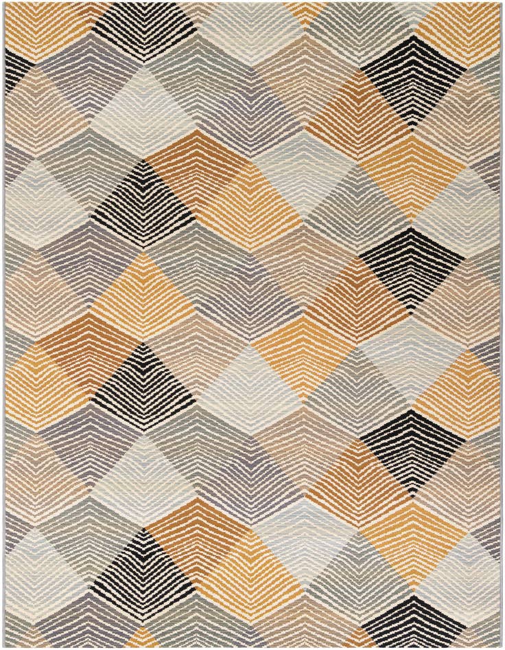 Detail image of 6' x 9' Easy-Clean Modern Indoor / Outdoor Rug