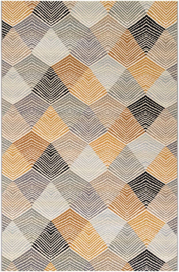Detail image of 6' x 9' Easy-Clean Modern Indoor / Outdoor Rug