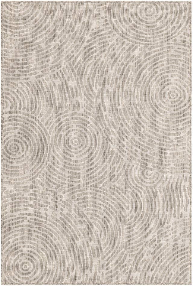 Detail image of 4' x 6' Easy-Clean Modern Indoor / Outdoor Rug