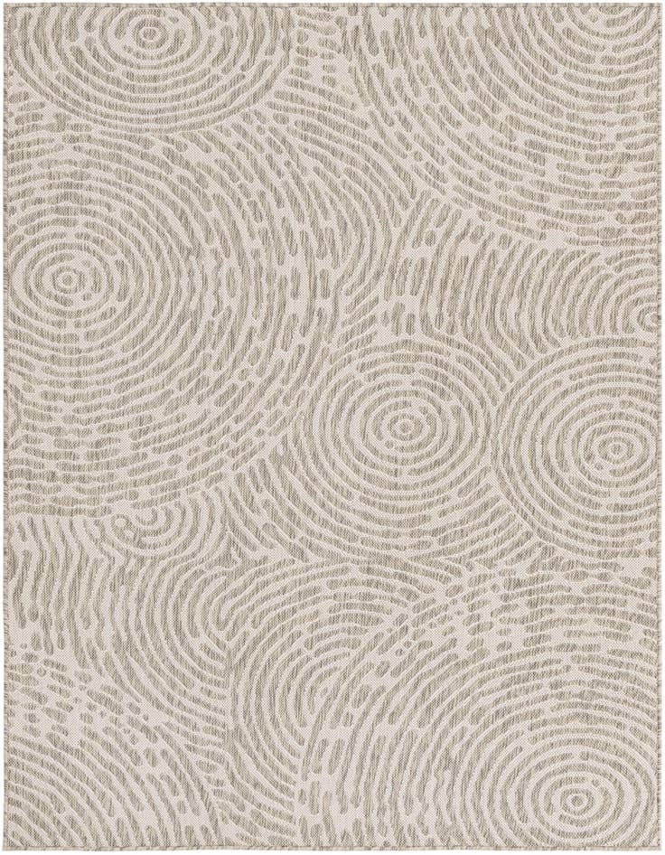 Detail image of 5' 3 x 7' Easy-Clean Modern Indoor / Outdoor Rug