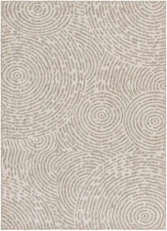Detail image of 5' 3 x 7' Easy-Clean Modern Indoor / Outdoor Rug