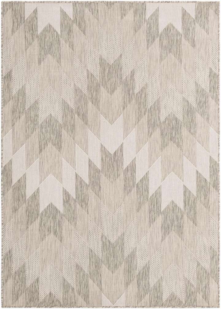 5' 3 x 7' Easy-Clean Modern Indoor / Outdoor Rug