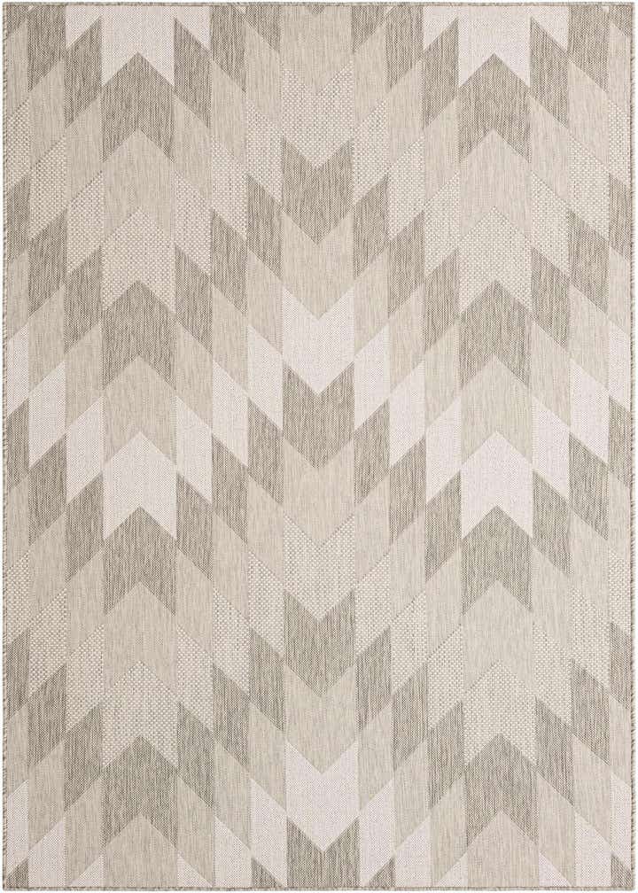 5' 3 x 8' Easy-Clean Modern Indoor / Outdoor Rug