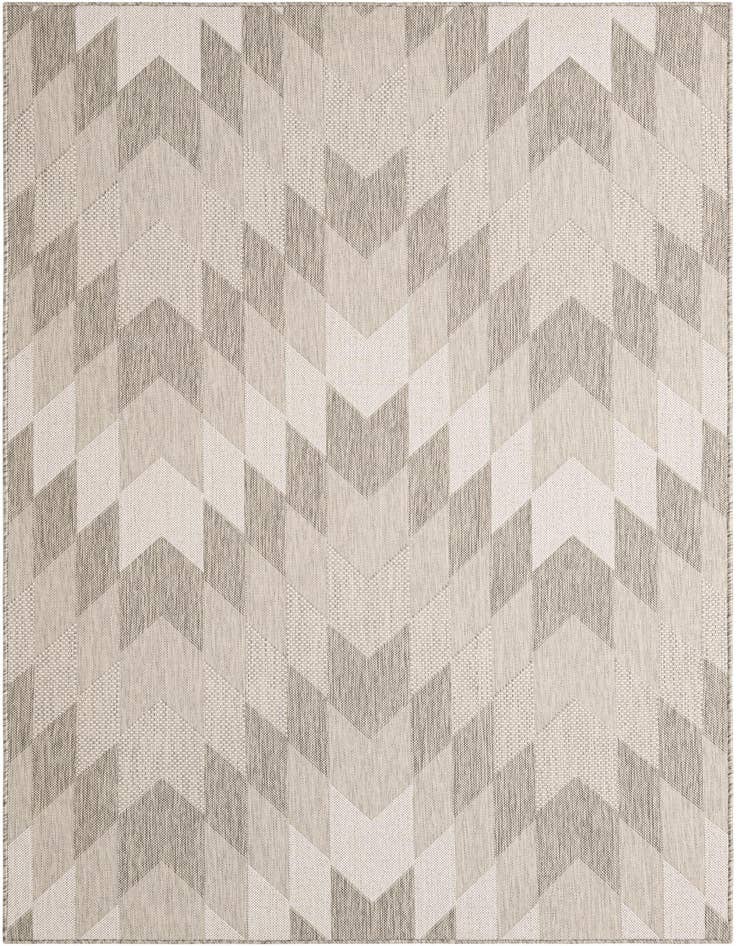 Detail image of 5' 3 x 8' Easy-Clean Modern Indoor / Outdoor Rug