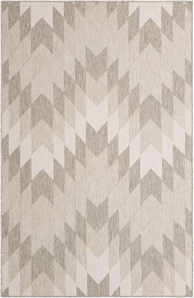 5' 3 x 8' Easy-Clean Modern Indoor / Outdoor Rug