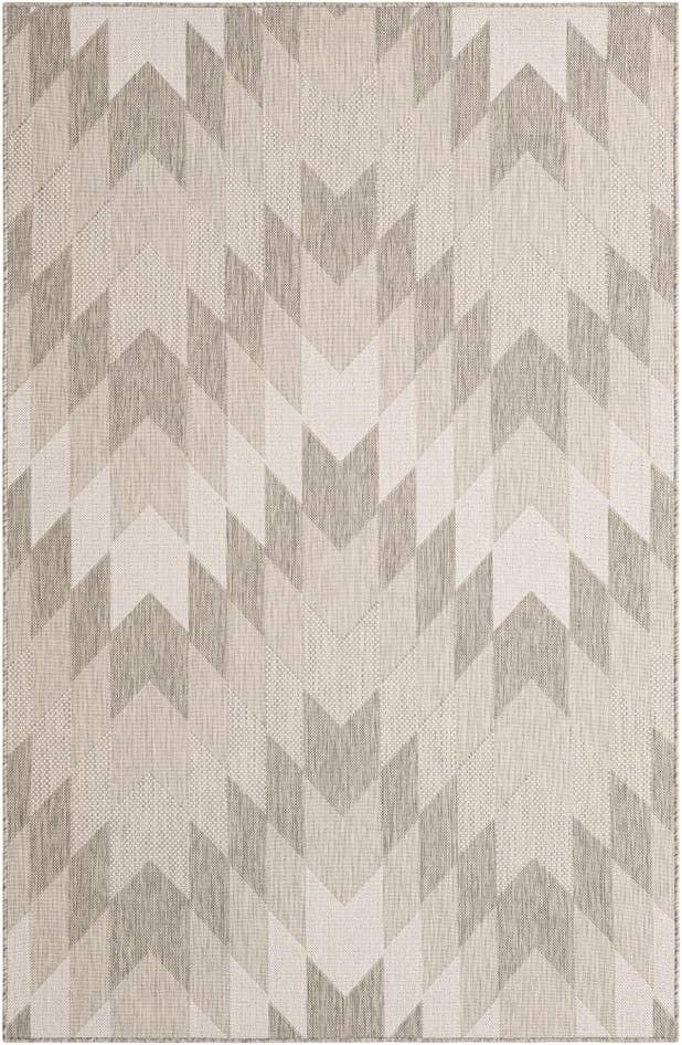 Detail image of 5' 3 x 8' Easy-Clean Modern Indoor / Outdoor Rug