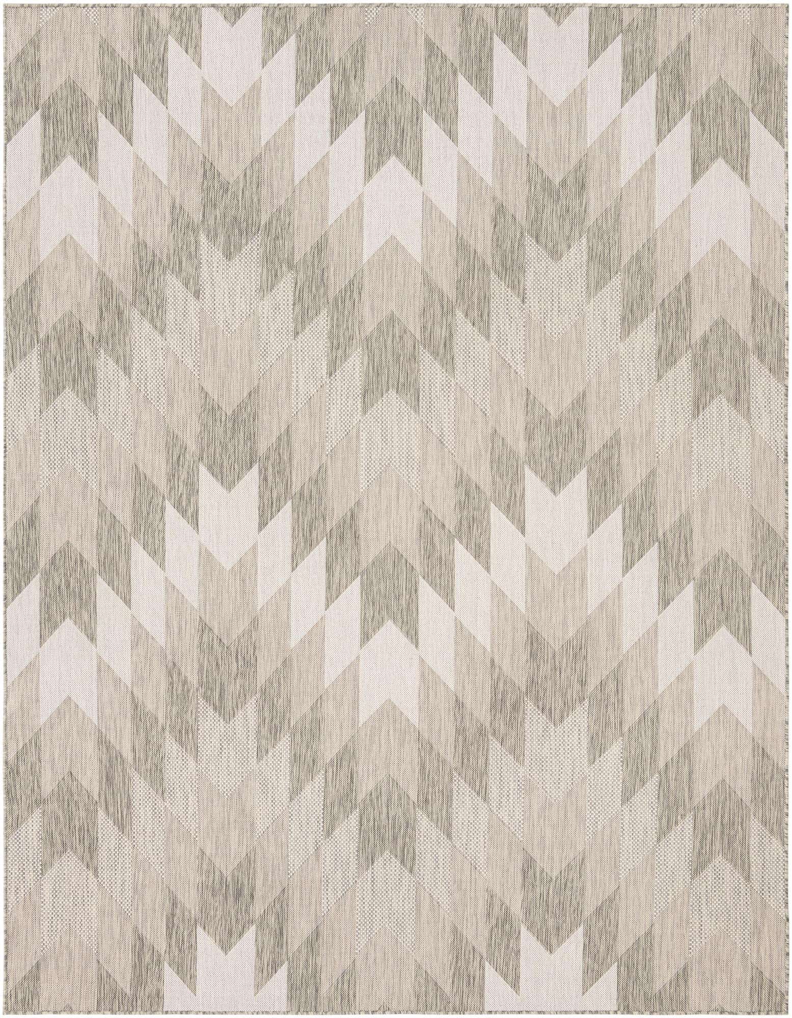 7' 10 x 10' Easy-Clean Modern Indoor / Outdoor Rug