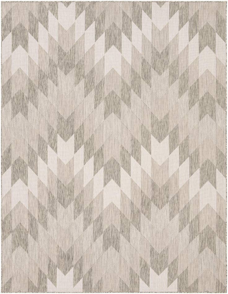 Detail image of 7' 10 x 10' Easy-Clean Modern Indoor / Outdoor Rug