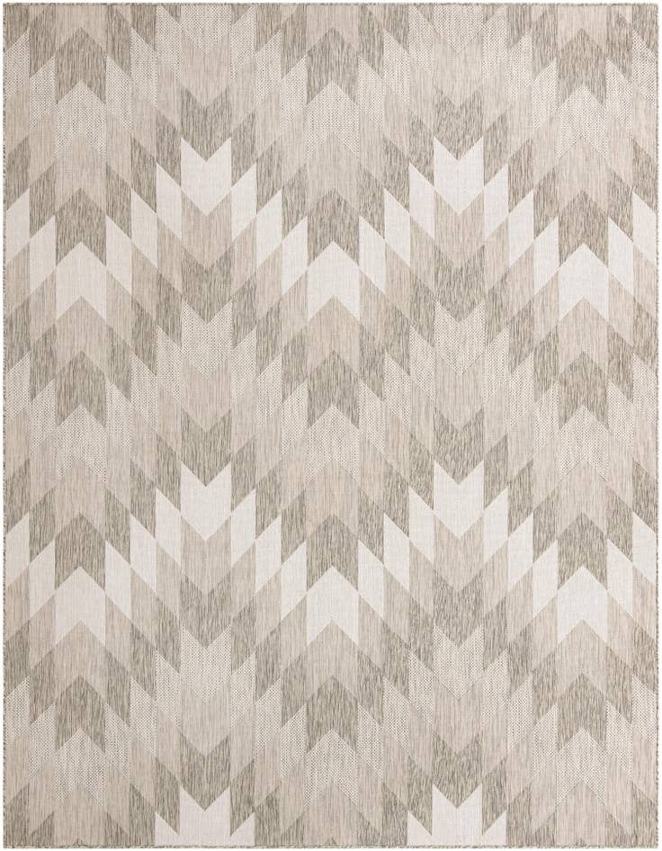 Detail image of 9' x 12' Easy-Clean Modern Indoor / Outdoor Rug