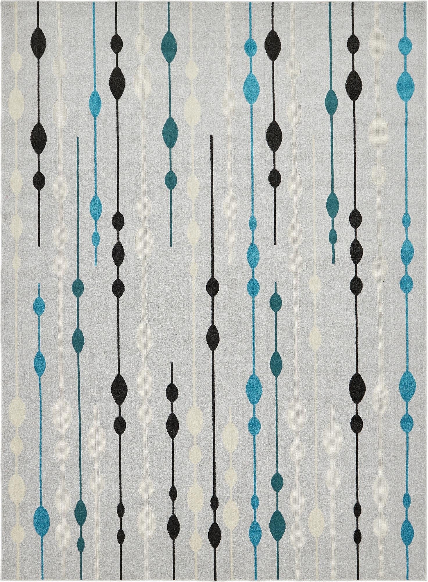 9' x 12'  Washable Modern Indoor / Outdoor Rug