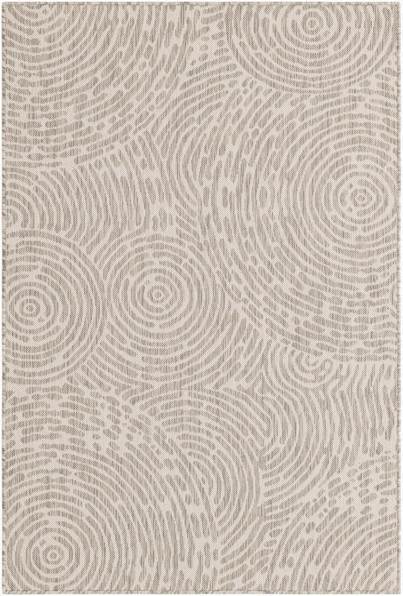 4' x 6'  Washable Modern Indoor / Outdoor Rug