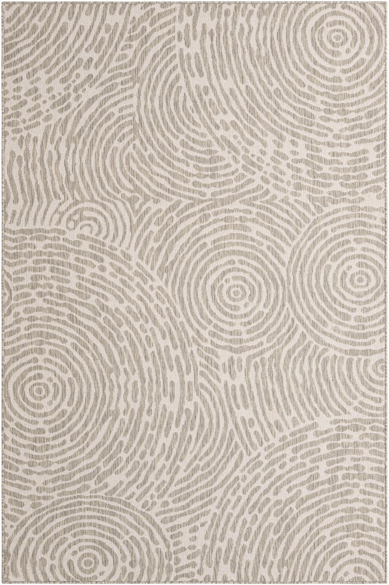 5' 3 x 8'  Washable Modern Indoor / Outdoor Rug
