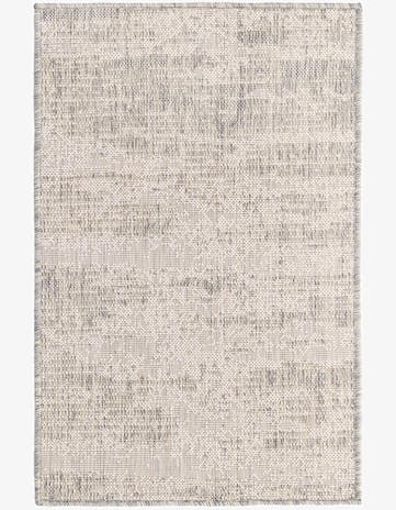 Gray Easy-Clean Modern Indoor / Outdoor Rug