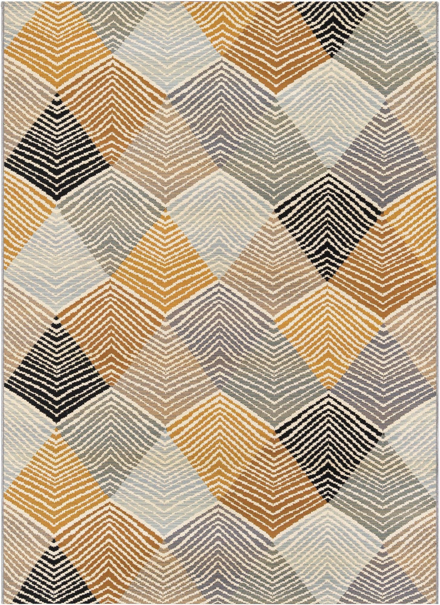 5' x 7'  Washable Modern Indoor / Outdoor Rug