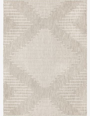 Gray Easy-Clean Modern Indoor / Outdoor Rug