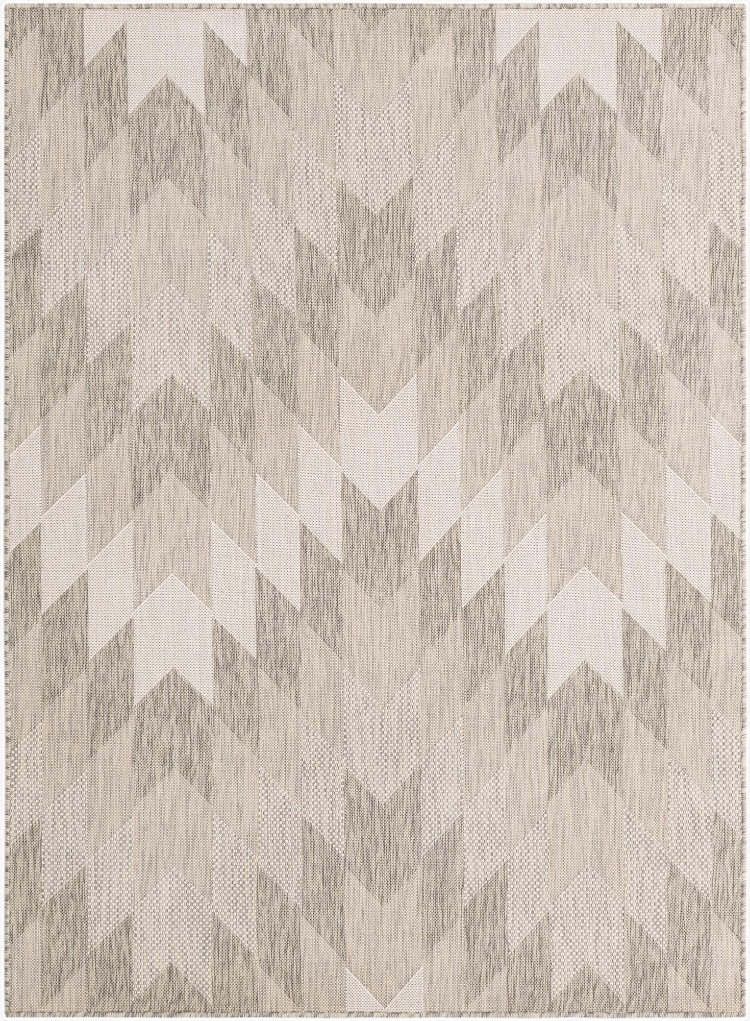 Primary image 5' 3 x 7'  Washable Modern Indoor / Outdoor Rug