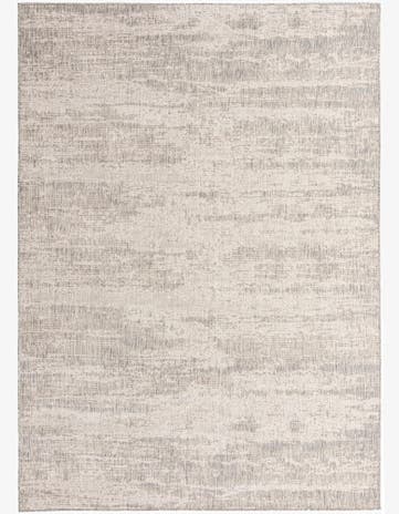 Gray Easy-Clean Modern Indoor / Outdoor Rug