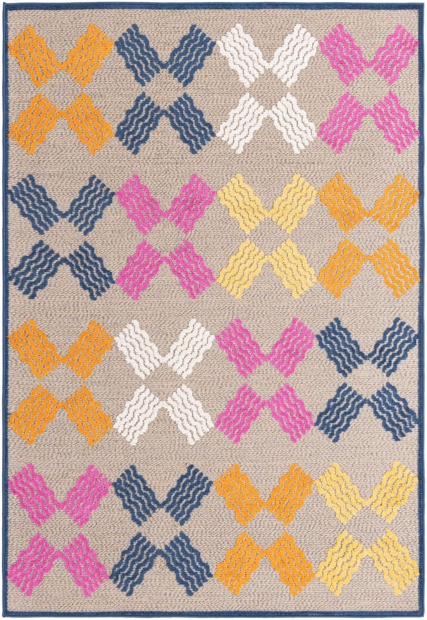 5' x 7' 7 Easy-Clean Indoor / Outdoor Rug