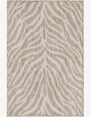 Gray Easy-Clean Safari Indoor / Outdoor Rug