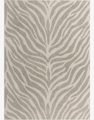 Gray Easy-Clean Safari Indoor / Outdoor Rug