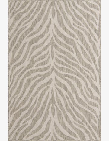 Gray Easy-Clean Safari Indoor / Outdoor Rug