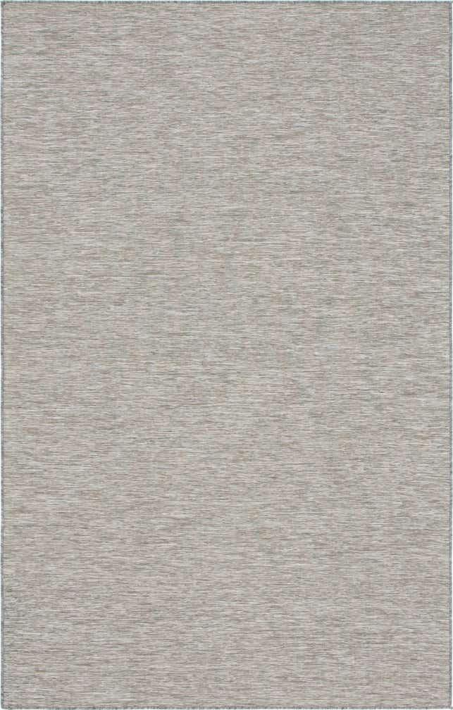5' 3 x 8' Easy-Clean Solid Indoor / Outdoor Rug