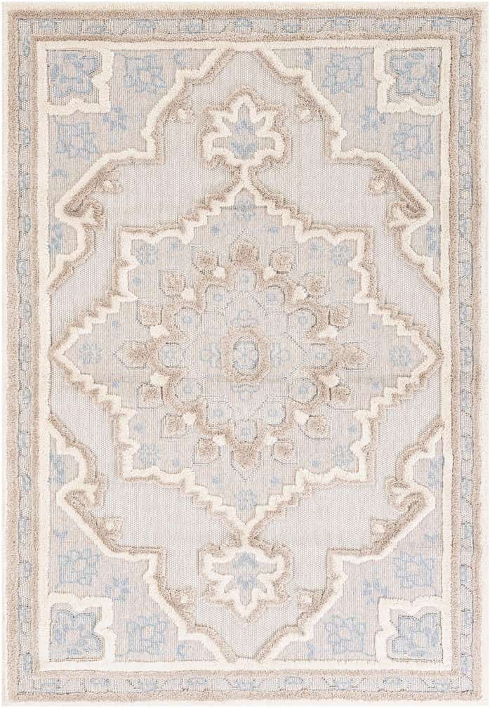 5' 2 x 7' 5 Easy-Clean Traditional Indoor / Outdoor Rug