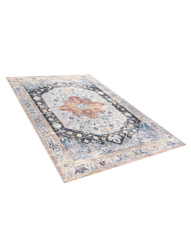 Detail image of 5' 2 x 7' 10  Washable Traditional Indoor / Outdoor Rug